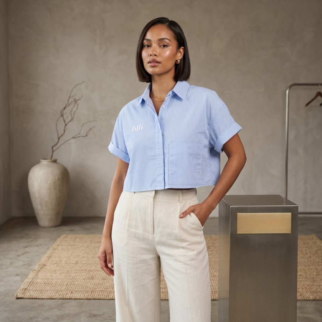616 Women’s Striped Boxy Shirt