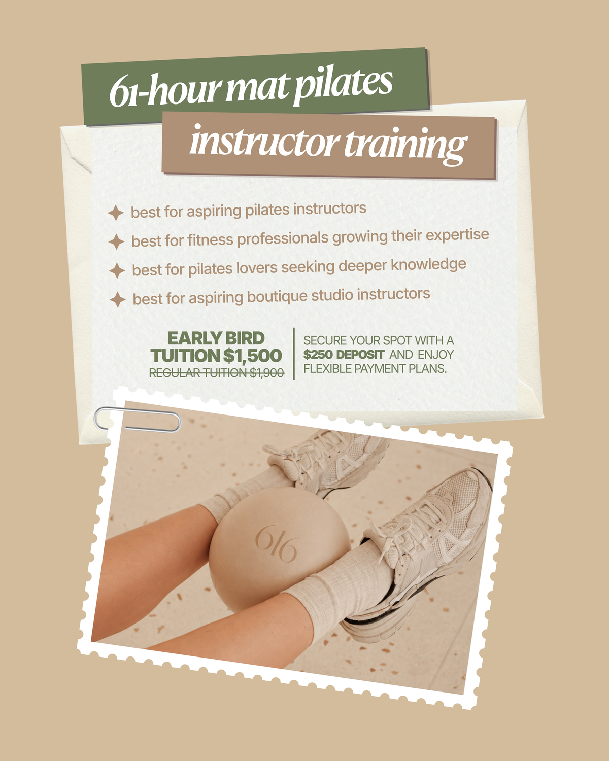 61-hour Mat Pilates Instructor Training | January 2027