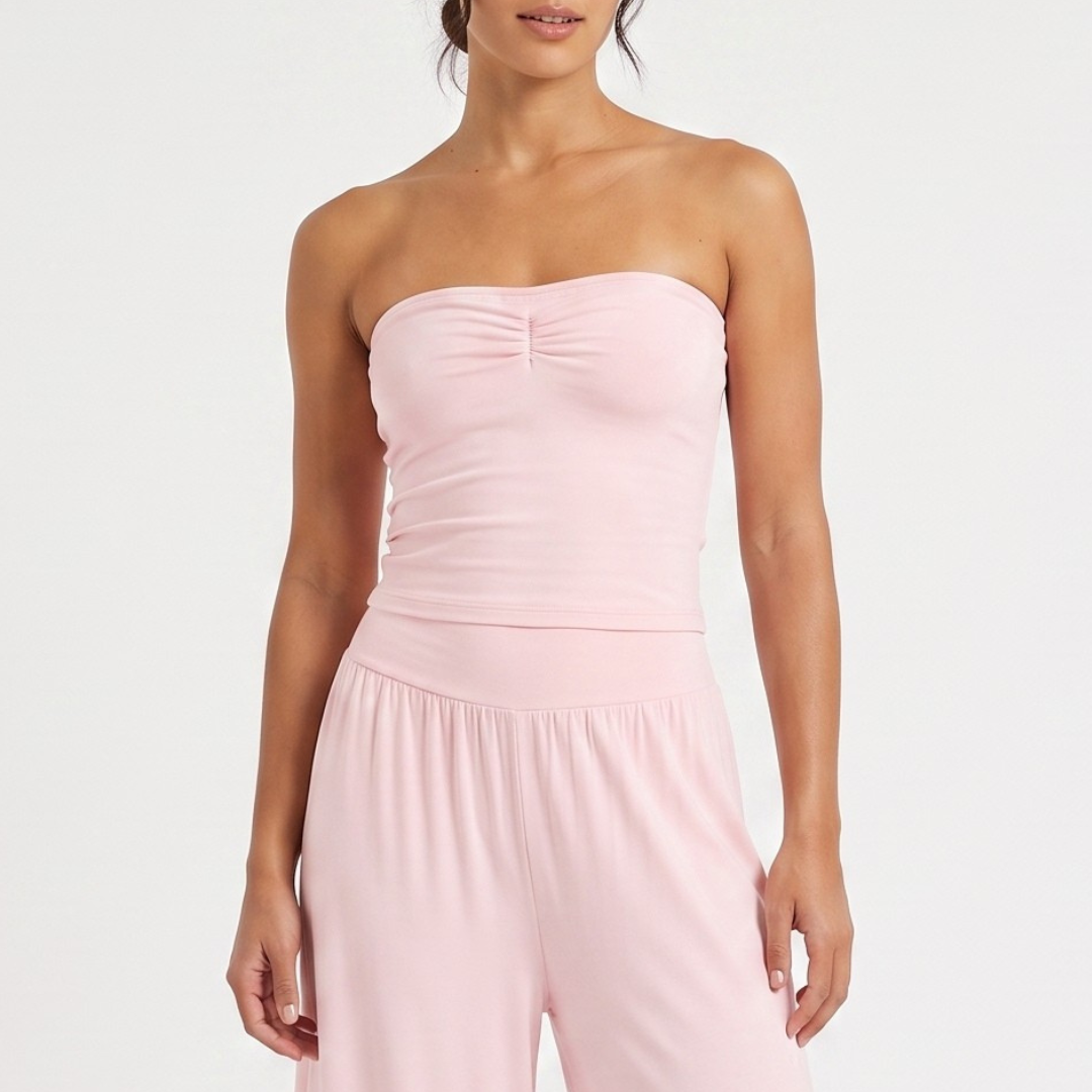 616 Ease Ruched Tube Top