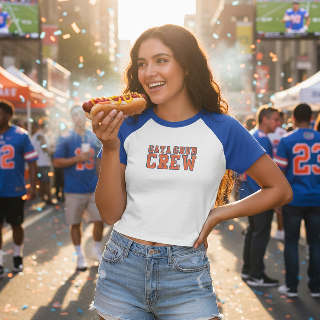 EATGNV Gata Grub Crew Micro Rib Baby Tee