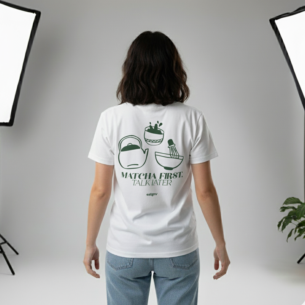 EATGNV Matcha First, Talk Later Oversized Shirt