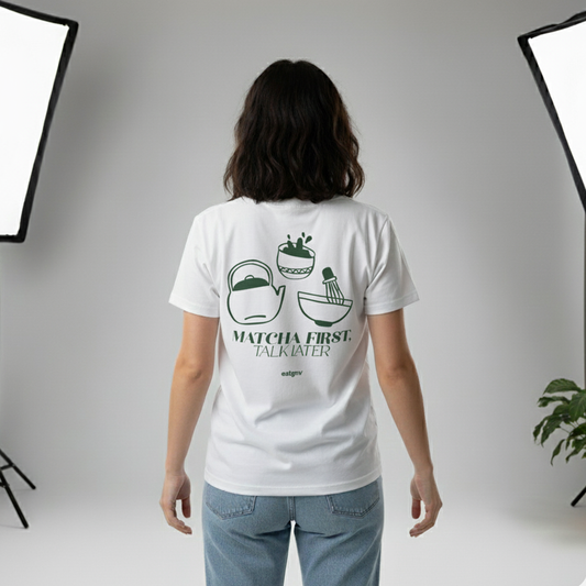EATGNV Matcha First, Talk Later Oversized Shirt