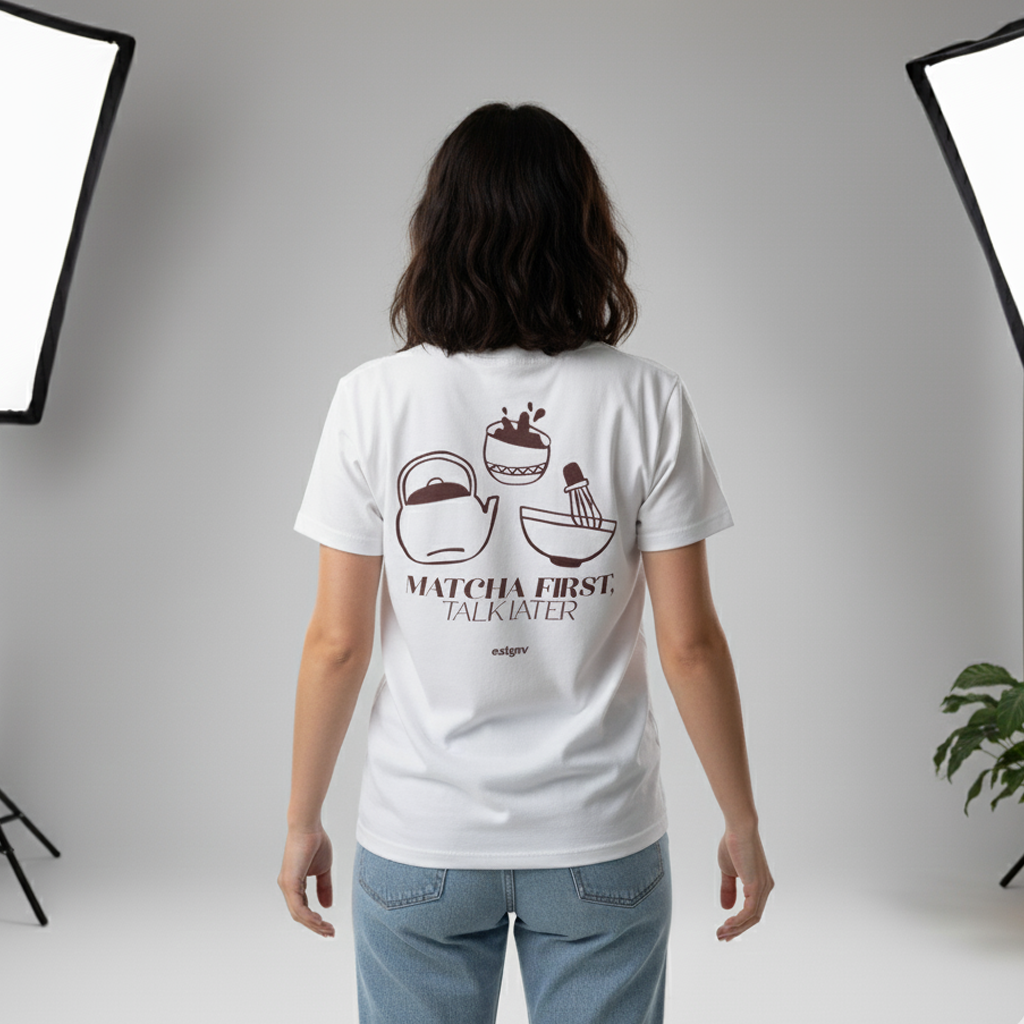 EATGNV Matcha First, Talk Later Oversized Shirt