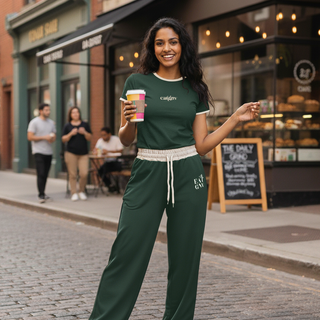 EATGNV Fall Wide Leg Joggers