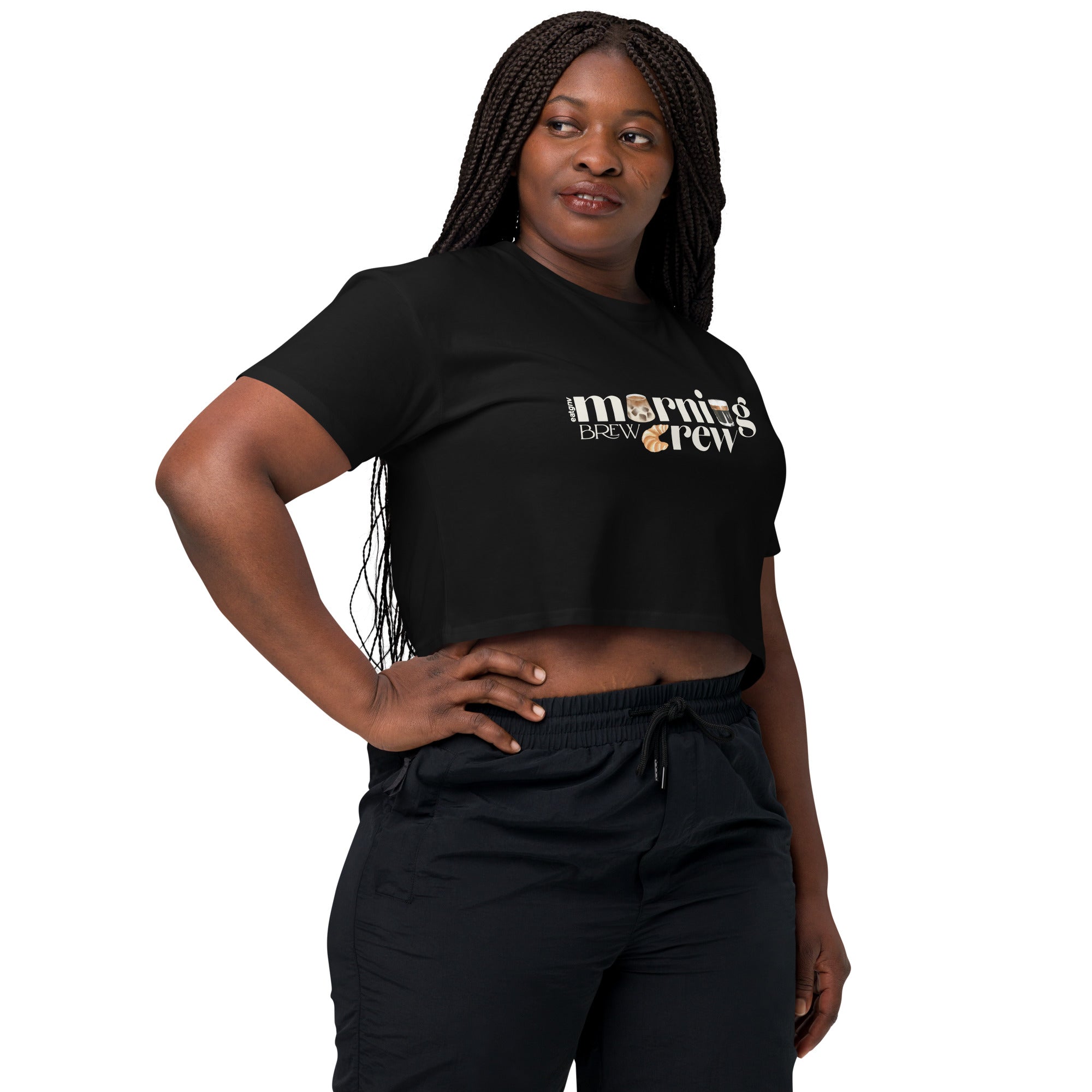 Morning Brew Crew' Cropped Tee – EATGNV